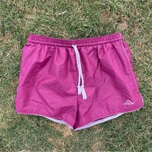 Jordache vintage Fuchsia Athletic Shorts with White Drawstring
